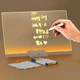 Светодиодная доска для заметок Bambi DIY3020 30х20 см акрил прозрачный с USB-подсветкой 3D эффект - изображение 6
