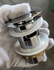 Донный клапан автоматический Click-Clack 1 1/4" хром металлический с переливом Zerix BV-09 - изображение 5