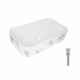 Раковина накладная Qtap Tern 610x350x135 мм Marble черная прямоугольная с донным клапаном - изображение 1
