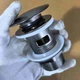 Донный клапан автоматический Click-Clack 1 1/4" графит металлический для раковины с переливом - изображение 9