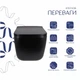 Унитаз подвесной Qtap Gemini Ultra Quiet 485x340x350 мм Дюропласт Матовый черный - изображение 3