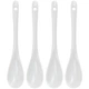 Набор подставок для яиц Excellent Houseware с ложечками фарфоровые белые 4 шт (8711295042157) - изображение 6