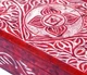 Шкатулка для хранения украшений Красная Мандала из резьбового камня ручной работы - изображение 2