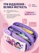 Пенал K-POP Huntrix для школы с Руми, Милой и Зои | Вместительный школьный пенал K-POP Demon Hunters 21×10×7 см - изображение 3