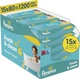 Упаковка детских влажных салфеток Pampers Fresh Clean 15 пачек х 80 шт (8001841078496) - изображение 1