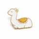Значок (пин) BROCHE брошь бижутерия Животные Альпака белый BRGV114364 - изображение 6