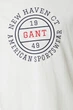 Чоловіча біла футболка GRAPHIC Gant S 2003403 - изображение 2