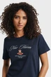 Жіноча темно-синя футболка CREST Gant XS 4202568 - изображение 4