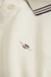 Чоловіче біле поло COLLAR TIPPING Gant S 2014119 - зображення 2