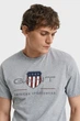 Чоловіча сіра футболка REG ARCHIVE SHIELD SS T-SHIRT Gant M 2003199 - изображение 2