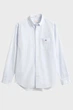 Чоловіча блакитна сорочка у смужку REG POPLIN Gant S 3000130 - изображение 4