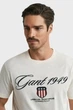 Чоловіча біла футболка GRAPHIC Gant L 2003370 - изображение 4