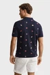 Чоловіче темно-синє поло EMBROIDERED Gant M 2014100 - изображение 3