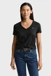 Жіноча чорна футболка V-NECK Gant M 4200750 - изображение 1