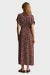 Жіноча коричнева сукня з візерунком MONOGRAM Gant 38 4503516 - изображение 3