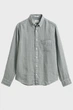 Чоловіча м'ятна лляна сорочка GMNT DYED Gant XL 3240120 - зображення 6
