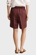 Жіночі коричневі лляні шорти BLEND PULL ON Gant 40 4020140 - изображение 3