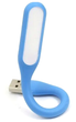 Светодиодная USB лампа 17 см для ноутбуков и повербанков голубая LS-0308 - изображение 5