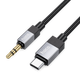 Аудиокабель Hoco UPA32B USB Type-C – 3.5 мм AUX DAC 1 м - изображение 4