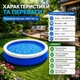 Бассейн надувной семейный круглый 244×244×63 см с мягкими бортами, ПВХ, синий - изображение 3