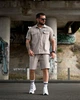 Летний комплект Stone Island TARANTINO светло-серый рубашка и шорты карго мужской S - изображение 4