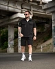 Летний комплект Stone Island TARANTINO черный рубашка и шорты карго мужской S - изображение 5