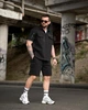 Летний комплект Stone Island TARANTINO черный рубашка и шорты карго мужской S - изображение 6