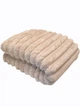 Плед Malloory Home Шарпей Королівська смужка 5 см в фирменной сумочке 200x220 см Бежевий - зображення 2