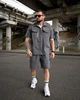 Літній комплект Stone Island TARANTINO темно сірий сорочка та шорти карго чоловічий XXXL - зображення 5