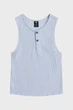 Жіночий блакитний топ henley G-Star M D28740,E487 - изображение 6