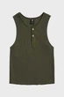 Жіночий темно-зелений топ henley G-Star XS D28740,E487 - изображение 6