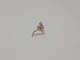 Золотая серьга-пирсинг в нос с фианитами. 1039.3 Синий - изображение 4