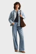 Жіноча блакитна джинсова куртка WITH TIE DETAIL Gant XS 4700408 - изображение 2