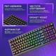 Беспроводная клавиатура Proove Gaming Slicker Pro White ENG+UA, 6000mAh, Hot-Swap, RGB, 2.4GHz/Bluetooth/USB - изображение 3