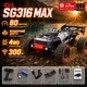 Машинка на радиоуправлении ZLL SG316 MAX 1:16 Black RC – монстр-трак 4WD с бесколлекторным двигателем, металлической трансмиссией, LED-подсветкой, до 80 км/ч, до 40 минут, до 300 м - изображение 1