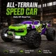 Машинка на радиоуправлении ZLL SG116 PRO 1:16 Green/Purple RC - монстр-трак 4WD с полностью пропорциональным управлением, LED-подсветкой, до 40 км/ч, до 30 минут, до 150 м - изображение 8