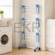 Складана сушарка для білизни на колесах Garment Rack With Wheels (JU-8480) - изображение 3