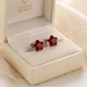 Сережки-пусети «Зірочка» з кристалом Swarovski Xuping - изображение 3