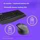 Комплект клавиатура и мышь Logitech MK346P беспроводной офисный полноразмерный черный - изображение 6