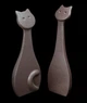 Статуэтка Linea Sette Ceramiche N700/B «Кот», керамика, 34 см, темно-серая - изображение 2