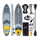 SUP дошка 335 см Rebel Active RBA-4507-G з сидінням каяка та аксесуарами сапборд 170 кг Сіра - изображение 1