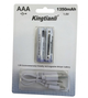 Комплект акумуляторних батарейок Energy Li-ion AAA 1.5V 1350 mAh 2 шт. з кабелем USB Type-C (10598) - зображення 5