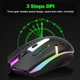 Ігровий комплект клавіатура та миша T25 USB RGB дротового підсвічування метал-підставка смартфон чорний - зображення 5