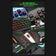 Ігровий комплект клавіатура та миша T25 USB RGB дротового підсвічування метал-підставка смартфон чорний - зображення 10