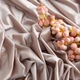 Ткань трикотаж SILKY 160 г/м2 ширина 175 см премиальная блестящая ткань для легинсов и топов беж/пудровый 5254894 - зображення 4