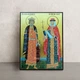 Икона Святой Владимир Великий и Святая Ольга 14 × 19 см - изображение 1