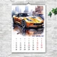 Календарь настенный перекидной АВТОМОБИЛЬНЫЕ ЛЕГЕНДЫ 2027 13 ЛИСТОВ ENTERSTORE 42х29.7 см (ART 250119) - изображение 8