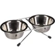 Подставка с мисками Flamingo Dinner Set из нержавеющей стали 2 х 0.36 л - изображение 1