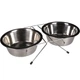 Подставка с двумя мисками Flamingo Duo Dinner из нержавеющей стали 2 х 1.6 л - изображение 3