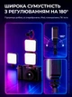 Накамерне світло LED відеосвітло підсвітка для фото та відеозйомки світлодіодна лампа для камери телефону блогера TikTok YouTube стрімінгу контенту акумуляторна з регулюванням яскравості колірної температури Type-C 2000 мА·год 2500K–9000K DKWAY D12 - зображення 5